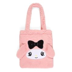 Face Shaped Fur Tote Bag is released at Japan Sanrio Today~! A bag that makes going out and traveling fun and comfortable☆ Happy to be able to experience the feeling of going out with Sanrio Character★A fluffy feeling that makes you feel happy every time you touch it♪ Size: Approx. width 33 x depth 2 x height 38.5 cm Handle length: approx. 63 cm Material: polyester Detail: Magnetic hook closure Inside: 1 open pocket Photo Credit: Japan Sanrio Cute Handheld Satchel For Travel, Cute Travel Tote Satchel, Kawaii Handheld Bags For Everyday Use, Kawaii Travel Tote Satchel, Kawaii Satchel Tote For Travel, Kawaii Travel Satchel Tote, Cute Double Handle Travel Bags, Kawaii Tote Bag For Daily Use, Kawaii Rectangular Gift Bag