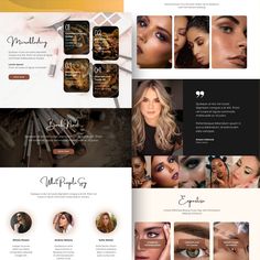 an image of a website design for makeup products