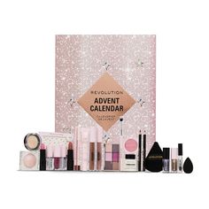 PRICES MAY VARY. COUNTDOWN TO THE HOLIDAYS: Our 24-piece makeup advent calendar features everything from super-sparkly glosses, nourishing lip masks to detail brushes and brow gel. Perfect for festive celebrations with the ultimate gifts LIP PRODUCTS: 1 Mini Shimmer Bomb for a nourishing shimmery gloss infused with Vitamin E, 2 Satin Kiss Lipsticks for a rich finish, 2 highly pigmented Satin Kiss Lip Liners, 2 Lip Glosses for high shine or taupe nude, 1 Lip Mask & 1 Lip Oil EYE PRODUCTS: 1 Eye B Makeup Advent Calendar, Best Beauty Advent Calendar, Lip Masks, Calendar Advent, Beauty Advent, Makeup Revolution London, Advent Calenders, Makeup Gift Sets, Holiday Beauty