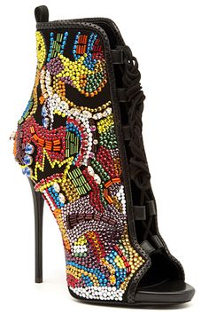 Giuseppe Zanotti 2015 Spring-Summer High Heel Gladiator Sandals, Cl Fashion, Rhinestone High Heels, Giuseppe Zanotti Shoes, Lace Up Booties, Fabulous Shoes, Hot Shoes