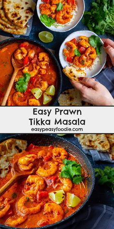 easy prawn tikka masala with shrimp and vegetables