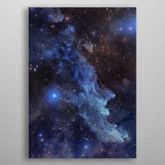 an image of the galactic sky with stars and clouds in blue, black and white