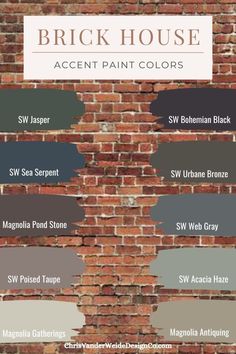 the brick house paint colors in different shades