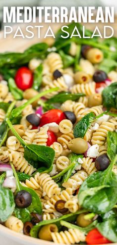 A close up view of a bowl of mediterranean pasta salad. Crockpot Meatloaf Recipes, Crockpot Meatloaf, Mediterranean Pasta Salads, Mediterranean Pasta, Pasta Salads, Mediterranean Cuisine