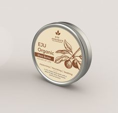 an open tin of organic shea butter