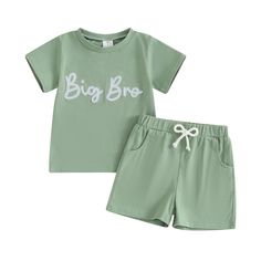 PRICES MAY VARY. COMFORTABLE MATERIAL: 95% cotton 5% spandex, gender neutral baby and toddler clothes, soft and breathable plain basic summer clothes, high quality fabric provides excellent wearing experience, Support hand and machine washing CASUAL DESIGN: Baby and toddler 2pc shorts set, BIG BRO, LIL BRO, BIG SIS, LIL SIS letter print oversized shirts, drop-shoulder short sleeve, crewneck t shirt, hippie baggy shorts with pocket, retro pastel color, toddler girl boy clothes summer, big sister Brother Sister Matching Shirts, Cotton Sets With Letter Print For Playtime, Cotton Letter Print Sets For Playtime, Cotton Playtime Sets With Letter Print, Family Matching Cotton Playwear Sets, Family Matching Cotton Sets For Playwear, Family Matching Cotton Sets With Short Sleeves, Matching Cotton Sets With Letter Print, Spring Cotton Sets With Letter Print