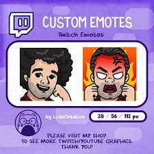 two cartoon emotes with different facial expressions