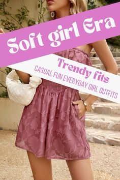 Embrace your soft girl era in 2024, with pink and pastel hues, flowy skirts and off shoulder tops to pull off that girly look #trendingnow #softgirlaesthetic #softgirlaesthetic #softgirloutfits Soft Girly Outfits, Feminine Casual Outfits, Feminine Era, Girl Outfit Ideas, Flowy Skirts, Soft Girl Era, Feminine Casual, Soft Girl Outfits, Diy Skin Care Routine