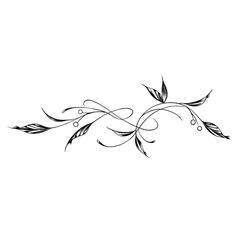 a black and white drawing of leaves on a white background