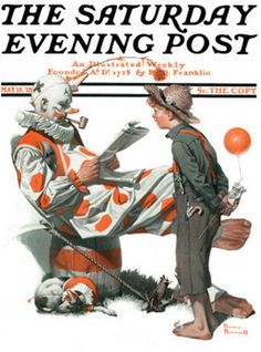 the saturday evening post is on display