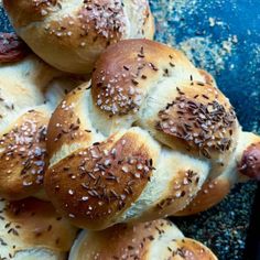 hot dog buns with sesame seeds on top