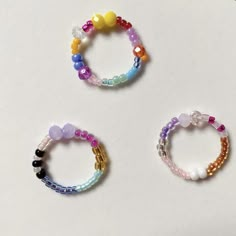 Cincin Beads, Diy Jewelry Rings, Crochet Rings, Preppy Jewelry