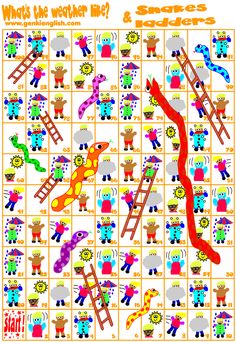 an image of a board game with animals and ladders on the side, which is also