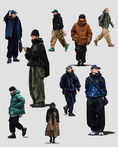 Japan Gorpcore Style, Asian Men Street Style, Japanese Man Style, Japanese City Boy Fashion, Winter Street Wear Outfits, Cityboy Style Japan, Japanese Outfits Men, Rainy Fits, Streetwear Fashion Japan