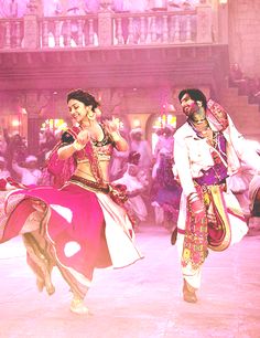 Ram Leela Deepika Padukone and Ranveer Singh Ram Leela Deepika Padukone, Navarati Outfits, Dance Party Poster, Deepika Padukone And Ranveer Singh, Ram Leela, Deepika Ranveer, Indian Cinema, Indian Dance