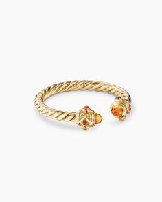 David Yurman | Renaissance Ring in 18K Yellow Gold, 2.3mm Yurman Ring, David Yurman Ring, Women's Rings, 18k Gold Ring, Citrine Ring, Peridot Ring, 18k Yellow Gold Ring, Rare Gemstones, Color Ring