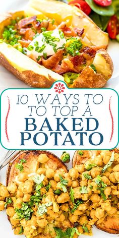 the cover of 10 ways to top a baked potato