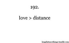 the words love distance are written in black and white