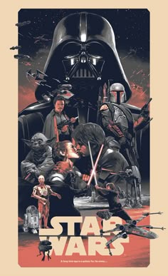 the poster for star wars is shown here