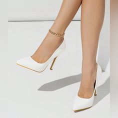 Women's Pointed Toe Slip-On High Heel Pumps, Stone Texture, Spring&Autumn Dress Shoes, White Office Work Shoes, Stilettos, 4.4 Inch Heel. Size 5.5. Never Worn. Shein Shoes, Sassy Women, 4 Inch Heels, Stone Texture, High Heel Pumps, Work Shoes, Womens High Heels, High Heel Boots, Pumps Heels