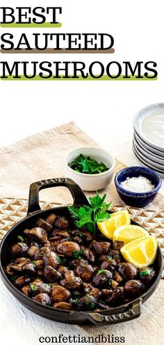 best sautéed mushrooms Best Sauteed Mushrooms, Cooking Mushrooms, Mushroom Dish, Wedding Appetizers, How To Cook Mushrooms, Easy Side Dish, Sauteed Mushrooms, Easy Appetizer Recipes