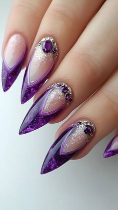 Are you ready to take your nail game to a whole new level? Look no… Purple Mermaid Nails, Geode Nail Art, Stiletto Nails Designs, Nail Games, Stiletto Nails, Nail Design, Art Designs, Nail Art Designs