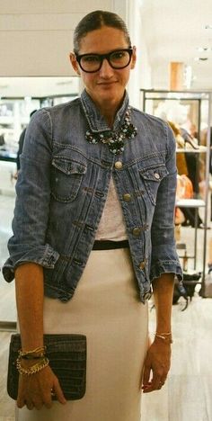 Jenna Lyons Fashion, Jenna Lions, Jenna Lyons Style, Jenna Lyons, Visual Aid, Casual Fridays, Minimal Chic, Style Crush