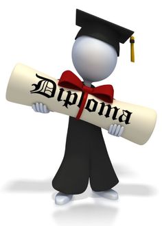 a person in a graduation cap and gown holding a diploma scroll with the word freecom written on it