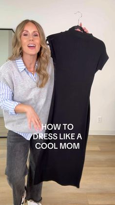 How to style a black bodycon midi dress. Dress is linked to shop, follow fore more style inspo! Midi Bodycon Dress Outfit, Ways To Style A Dress, Sahm Wardrobe, Simple Fall Outfits Casual, Bodycon Dress Outfit, Black Bodycon Midi Dress, Milan Outfits, Chic Capsule Wardrobe, Black Midi Dress Bodycon