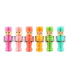 a group of small toy figures made out of colored plastic tubes and toothbrushes