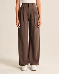 Product information: Color: white, black, taupe, apricot, dark brown, bronze, dark gray Pants length: trousers Size: S,M,L,XL,XXL,XXL,XXXXL Fabric name: Spandex Applicable: Ladies Size: Size（cm） Waist Hips Pants Length S 68-76 100 93 M 72-80 104 94 L 76-84 108 95 XL 80-88 112 96 XXL 84-92 116 97 3XL 88-96 120 98 4XL 90-100 124 99 5XL 94-104 126 100 Note: 1. Asian sizes are 1 to 2 sizes smaller than European and American people. Choose the larger size if your size between two sizes. Please allow 2-3cm differences due to manual measurement. 2. Please check the size chart carefully before you buy the item, if you don't know how to choose size, please contact our customer service. 3.As you know, the different computers display colors differently, the color of the actual item may vary slightly Knife Pleats, Casual Wide Leg Pants, Traje Casual, Brown Pants, Straight Trousers, Casual Suit, Pantalon Large, Libya, Persona 5