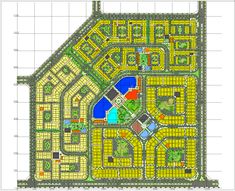 the site plan for an apartment complex