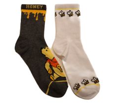 Silly old bear! These adorable ribbed crew socks are designed with everybody's favorite honey-loving bear to keep your feet cozy while showing off your sweet side. From Winnie the Pooh. Ruffle Socks, Ruffled Socks, Drip Dry, Crew Socks, Winnie The Pooh, Honey, Socks, Fashion Accessories, Clothes