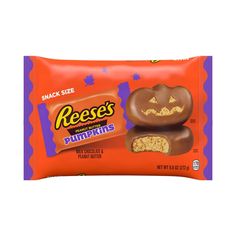 reese's pumpkins snack size candy bar