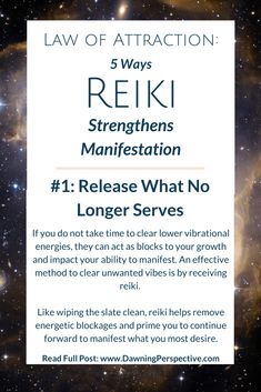 1 of 5 ways energy therapy supports your law of attraction and manifestation game. Read full post to read the 4 other benefits! Manifestation Game, What Is Reiki, Energy Therapy, Increase Intuition, Highest Self, Reiki Practitioner