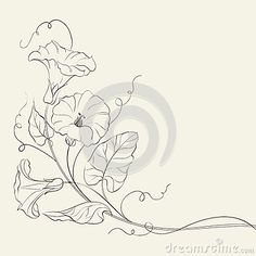 a flower with leaves on a white background