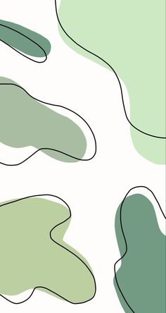 an abstract background with green and white shapes