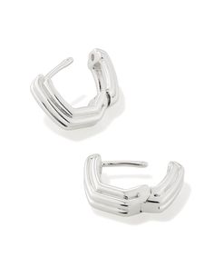 Huggies in our iconic Davie shape—can this pair be more perfect? We think not. Featuring a bold, ridged silhouette for added dimension, the Davie Ridged Huggie Earrings in Sterling Silver are the essential you don’t have to think twice about. Style them solo, stack them up, and wear them time and time again—these huggies were crafted to last. Metal Sterling Silver Why Sterling Silver? Our Sterling Silver collection features elevated styles to wear time and time again. With a base of both pure silver and copper, Sterling Silver provides a precious yet affordable option that offers long-lasting wear and shine and is the perfect addition to your Demi-Fine jewelry rotation. Learn More About Metals & Care Closure Ear Post Size 0.49"L X 0.51"WDue to the one-of-a-kind nature of the medium, exact Silver Kendra Scott, Sold Out Sign, Birthday Discount, Silver Collection, Demi Fine Jewelry, Silver Prices, Huggie Earrings, Huggies Earrings, Kendra Scott