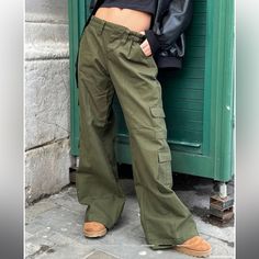 Brand New Measurements Laying Flat Are Approximately 15” Across The Top Of Waist. Rise Is 12” Inseam 33” Leg Opening 13” Gg5 Y2k Pants, Motel Rocks, Jumpsuit Trousers, Cargo Trousers, Pant Jumpsuit, Elastic Waist, Wide Leg, Pants For Women, Trousers