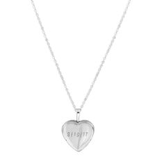 Heart Cut Locket Necklace With Heart Charm For Anniversary, Personalized Classic Heart Cut Necklace, Anniversary Heart Cut Locket Necklace With Heart Charm, Heart Locket Necklace With Chain For Anniversary, Personalized Classic Heart Necklace, Classic Engraved Heart Pendant Necklace, Engraved White Gold Heart Necklace For Personalized Gift, Anniversary Heart Pendant Locket Necklace With Chain, Customizable Silver Locket Necklace For Anniversary