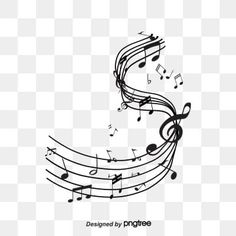 music notes are arranged in the shape of a spiral