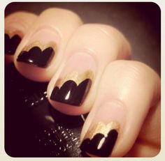 Art deco inspired nails 20s Nails, Graphic Nails, Nails Black And Gold, Art Deco Nails, Manicure Gel, Gold Nail, New Nail Art, Nails Black, Nail Polish Designs