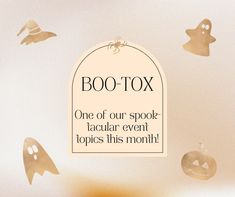 Boo Tox Event, Fall Med Spa Marketing, Botox Marketing Social Media, Medspa Instagram Post, Botox Information, Lato Aesthetic, Botox Anatomy, Event Teaser