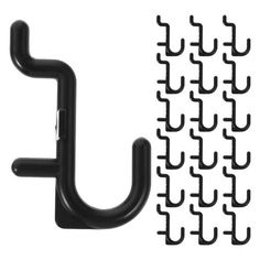 an image of a black hook on a white background