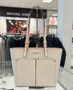 #ad Premium MICHAEL KORS JET SET TRAVEL MD DOUBLE POCKET TOTE SHOULDER BAG MK VANILLA PINK, Fashion Women's Bags Kors Jet Set, Michael Kors Jet Set, Jet Set, Pink Fashion, Fashion Bags, Top Styles, Dust Bag