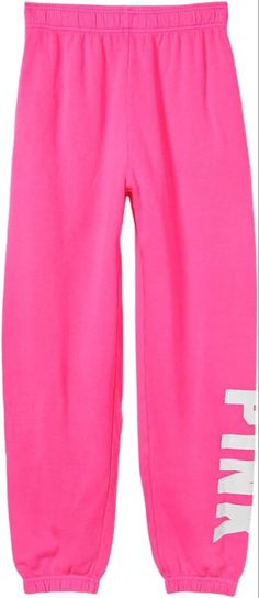 Victoria secret pink Women Pants Size Chart, Pink Run, Victoria Secret Pink Logo, White Joggers, Pink Sweatpants, Beige Pants, Fleece Sweatpants