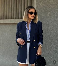 Casual Chic Outfit Summer, Old Money Summer Outfits, Blue Blazer Outfit, Blazer Outfit Ideas, Old Money Summer, Blazer Outfits Casual, Casual Chic Summer, Blazer Outfits For Women, Chic Summer Outfits