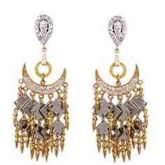 Chic and cool Carlo Zini bijoux earrings One of the world's best bijoux designers Gold gipsy collection Non allergenic rhodium, gold dipeed in some parts Golden half-moon and tips Swarovski crystals Clip on closure, pierced on request 100% Artisanal work Made in Milan Worldwide express shipping included in the price ! Luxury Jeweled Ornate Earrings, Luxury Byzantine Ceremonial Earrings, Luxury Ornate Earrings For Festivals, Luxury Ornate Gold Chandelier Earrings, Ornate Luxury Chandelier Earrings For Festive Occasions, Luxury Ornate Pierced Chandelier Earrings, Luxury Bohemian Dangle Jewelry, Luxury Ornate Chandelier Earrings For Festive Occasions, Cleopatra Jewelry Earrings