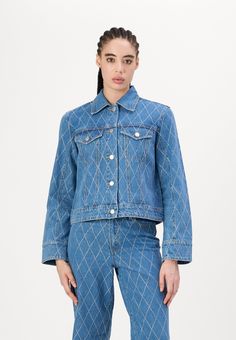 YAS YASHARLI JACKET - Jeansjacke - medium blue denim Jacket Denim, Medium Blue, Farmer