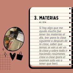 dejo por acá unos tips que siempre me ayudaron 🫶🏻 📖 CLAVE: ser constante mucho amor, ｡ﾟﾟ･｡･ﾟﾟ｡ ﾟ。daniellapuntes 　ﾟ･｡･ May 7, Study Tips, Life Hacks, Back To School, Mindfulness, On Instagram